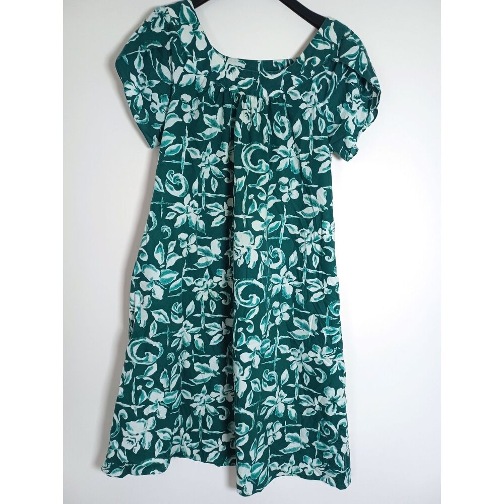 Royal Creations‎ Hawaii Floral Orchid Muumuu Dress XL Tulip Sleeve Tropical